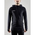 Craft Training Jacket Evolve Hood - durable mid-layer hooded jacket made of stretch material - black Men